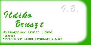 ildiko bruszt business card